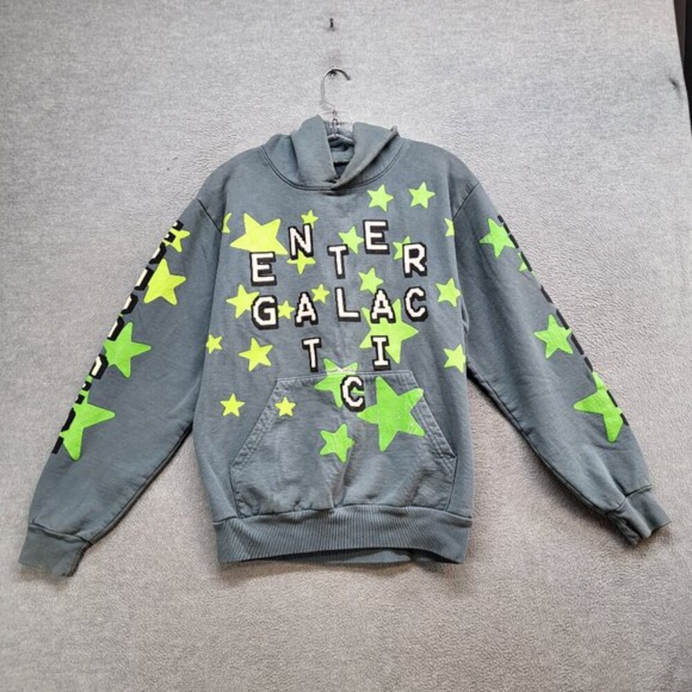Kid Cudi x Cactus Plant Flea Market Men Hoodie Gray Enter Galatic 2019 Hip Hop